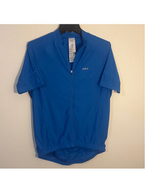 Garneau Men's Cycling Jersey Blue Size M New Without Tags (b2)